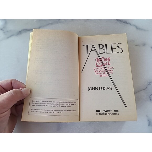 Tables by John Lucas (1991, Uk- a Format Paperback) - Picture 3 of 10
